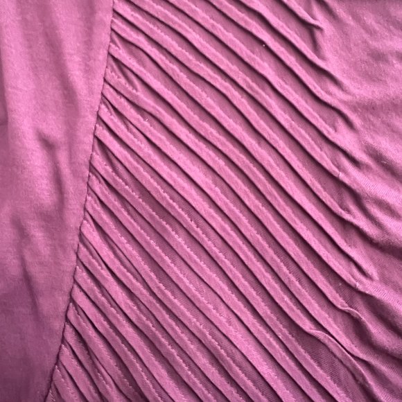 Free People Sleeveless Dress with Folded Pleat Details, Plum, Size M - Picture 10 of 10